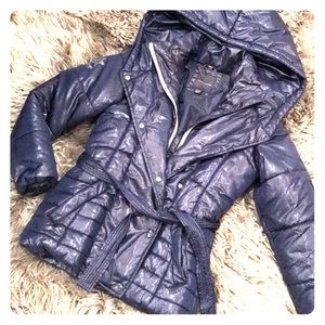 Tommy Hilfiger Girls Puffer Jacket - Navy